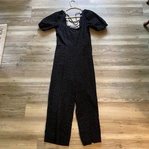 ASOS Seersucker Back Lace Up Jumpsuit